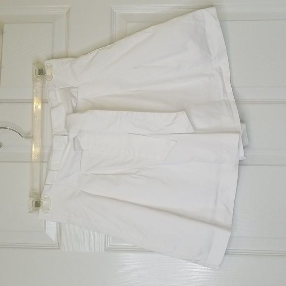 Alex Marie Womens White High Waist Pleated Dressey Lined Shorts Size 6 - Picture 2 of 12